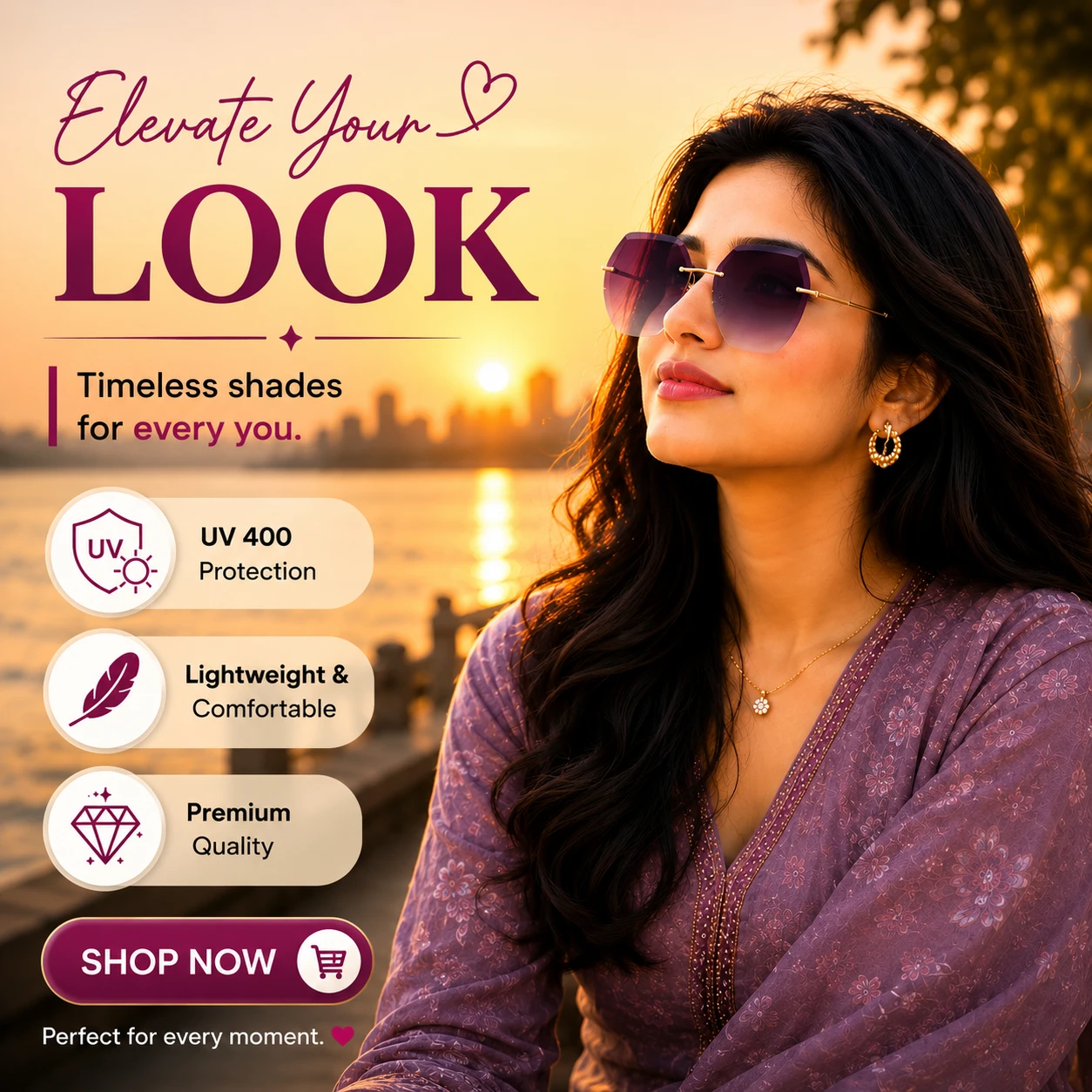 💜 Violet Diamond Sunglasses