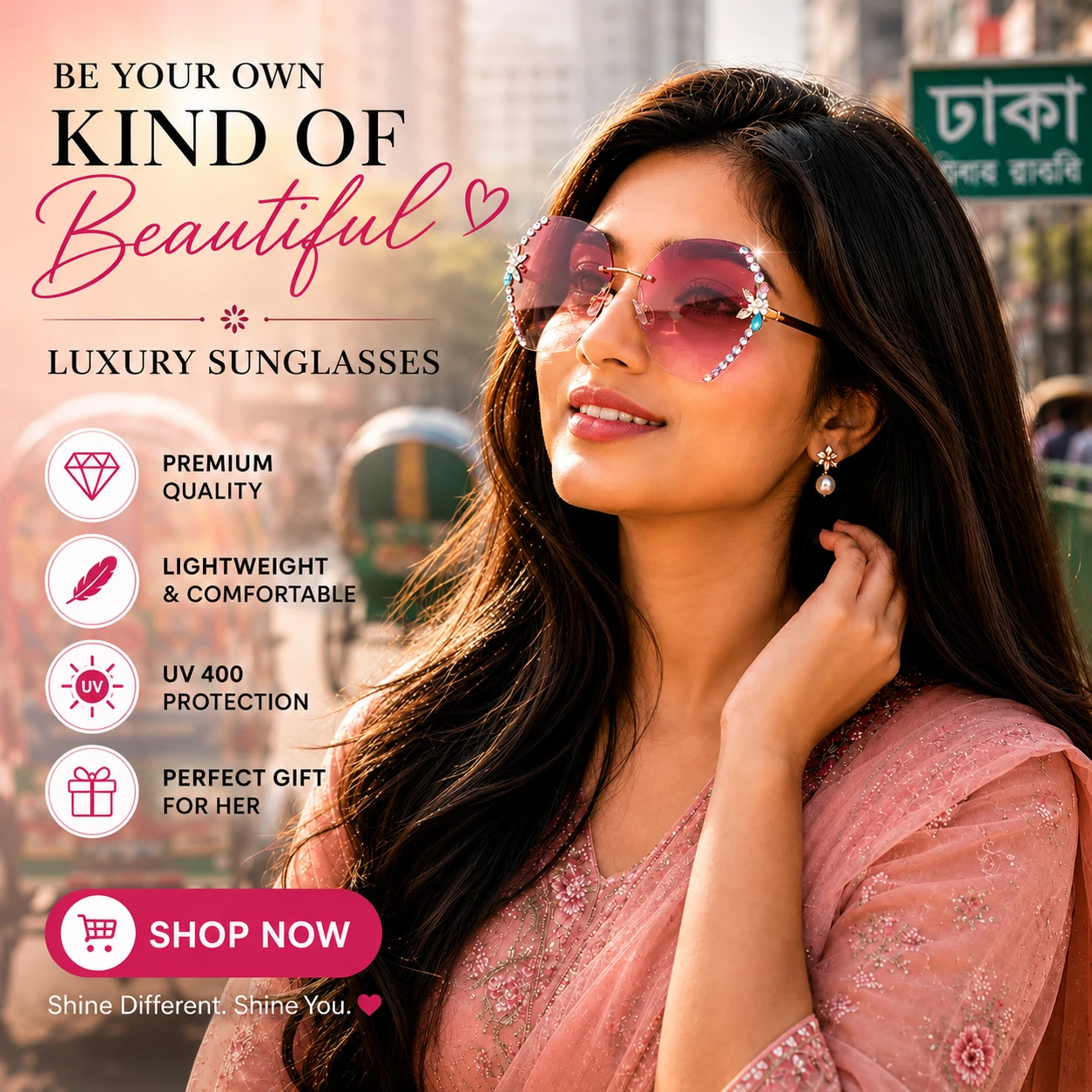 💖 Princess Crystal Sunglasses